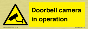 Doorbell camera in operation